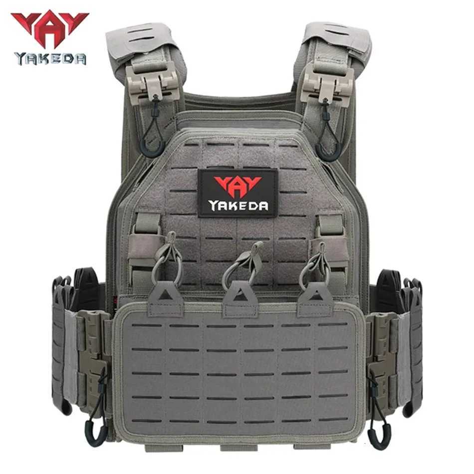 YAKEDA Quick Release Plate Carrier 6094 Tactical Vest Outdoor 1000D Molle Hunting Protective Vest Adjustable CS Combat Equipemnt Z250728