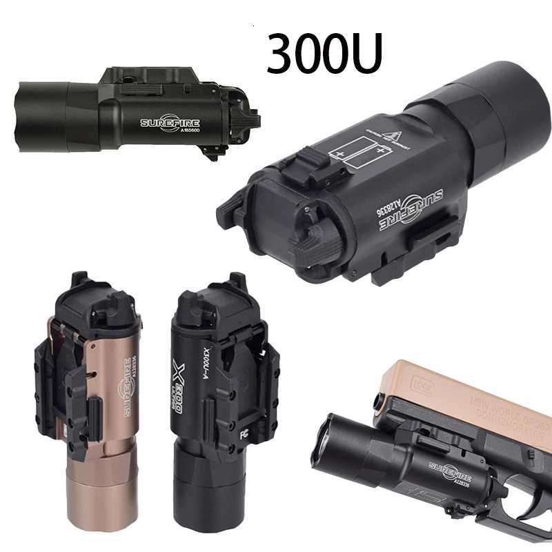 20mm Rail Hunting Airsoft X300/M300/M600 Series Pistol Gun Flashlight US Warehouse Tactical Gear Accessories R250728