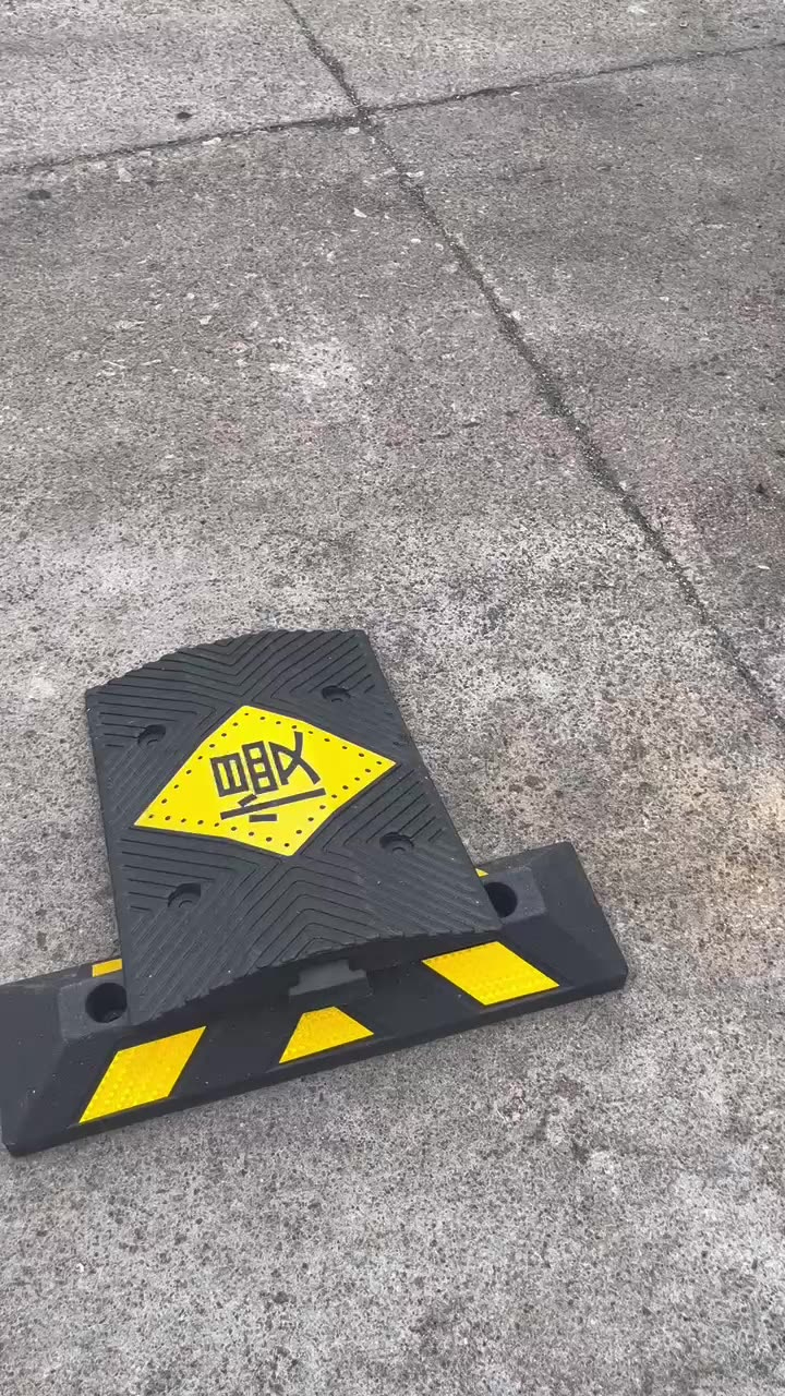 Rubber Car Aligner Stopper Anti-Collision Wheel Protector Precise Parking Easy Installation