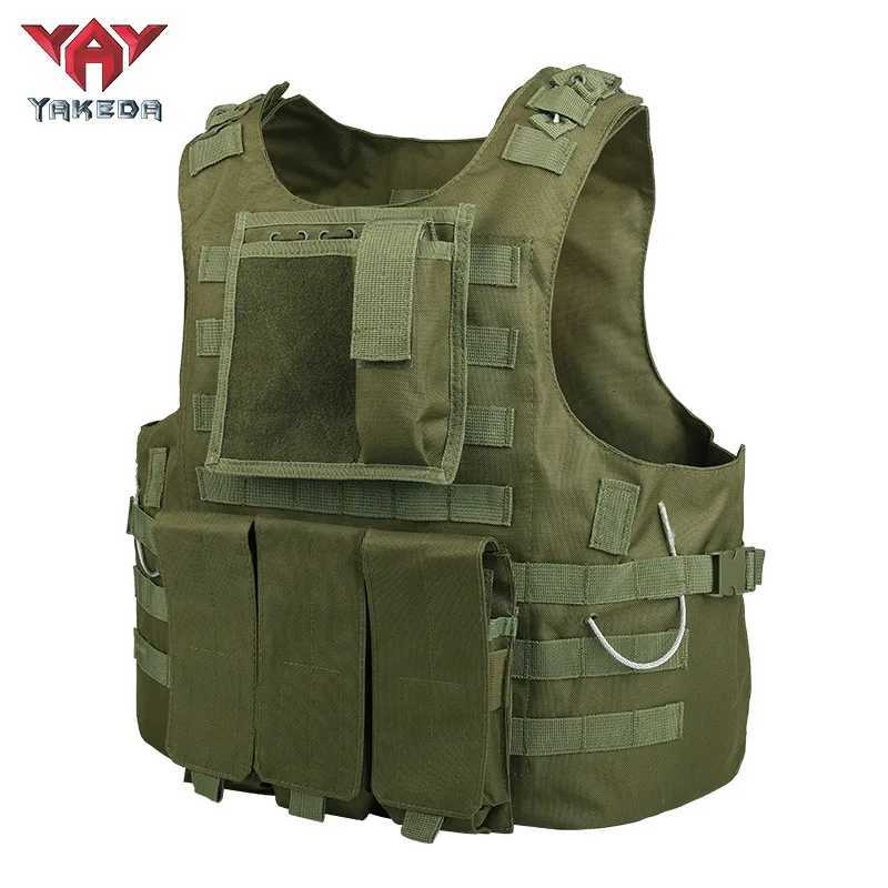 YAKEDA Tactical Vest Multifunctional Outdoor Tactical Amphibious Vest Tactical Vest CS Camouflage Equipment For Training Vest Z250728