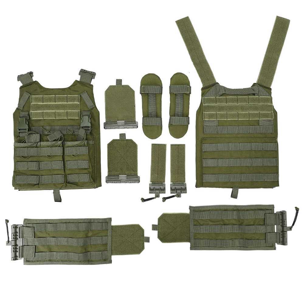 SINAIRSOFT Nylon Tactical Plate Carrier Vest Quick Release Lightweight MOLLE Hunting Airsoft Combat Vest Adjustable Utility Vest Z250728