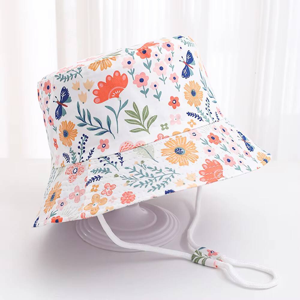 New Cotton Polyester Baby Hats Sun Shading UV Protection Kids Bucket Versatile Quick-Dry Fisherman Hat Boys Girls ddmyshoesvip