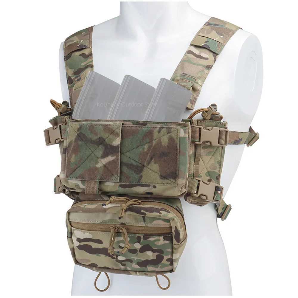 MK4 Militar Hunting Vest Modular Lightweight MOLLE Tactical Chest Rig for Outdoor CS Airsoft Combat Paintball Shooting Z250728