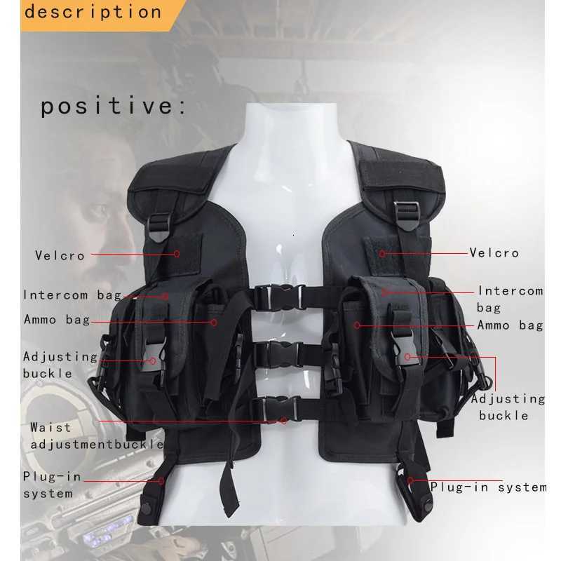 Outdoor Tactical Hunting Vest Combat Protective Vest Hunting Accessories Gear Camouflage Combat Shooting Equipment Z250728