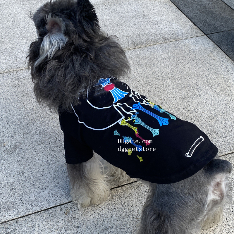 Designer Clothes Dog Apparel with Classic Letters Pattern Summer Silky Puppy T-Shirts Soft Elastic Breathable Pets Shirts for Small Medium Large dog