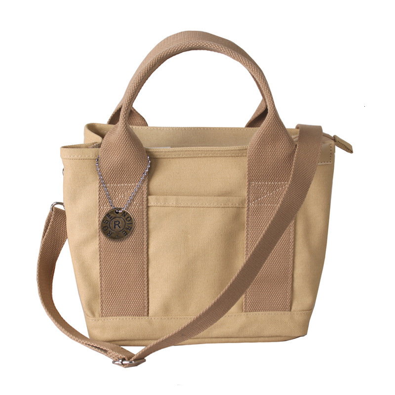 DHAL Zipper Shoulder Japanese Rakuten High-end Lunch Handheld 16 An Layer Canvas Women's Bag