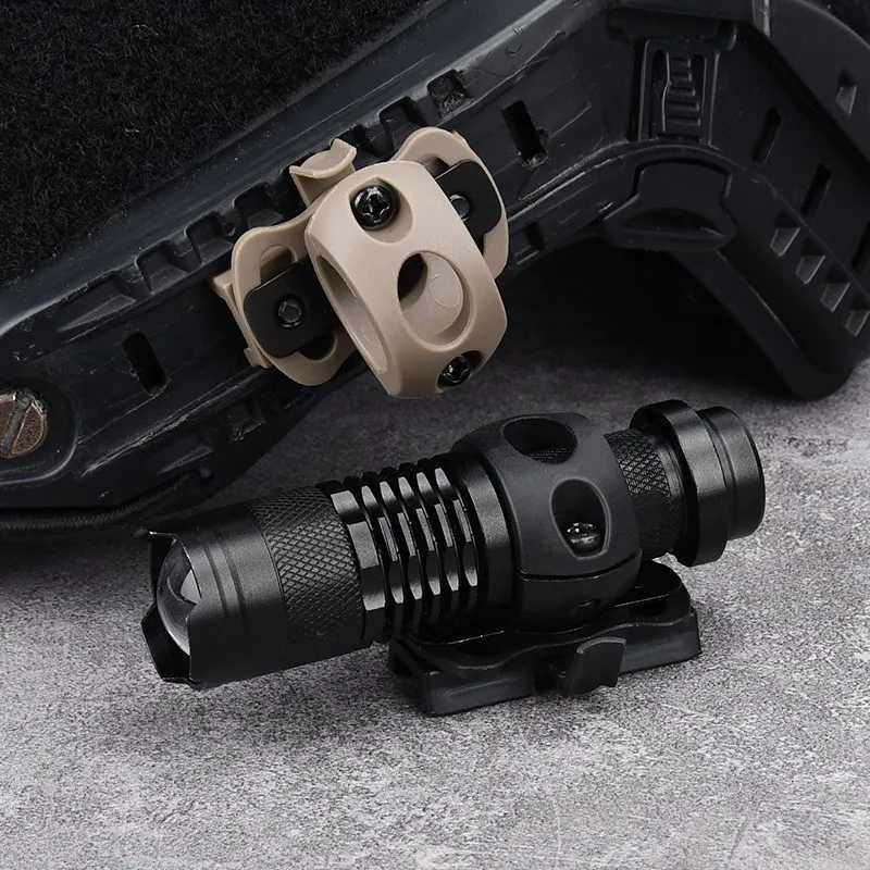 Airsoft Tactical FAST Helmet Lamp Portable Headlight LED Mini Flashlight Lantern Torch Outdoor Camping Lamp Hunting Scout Light R250728