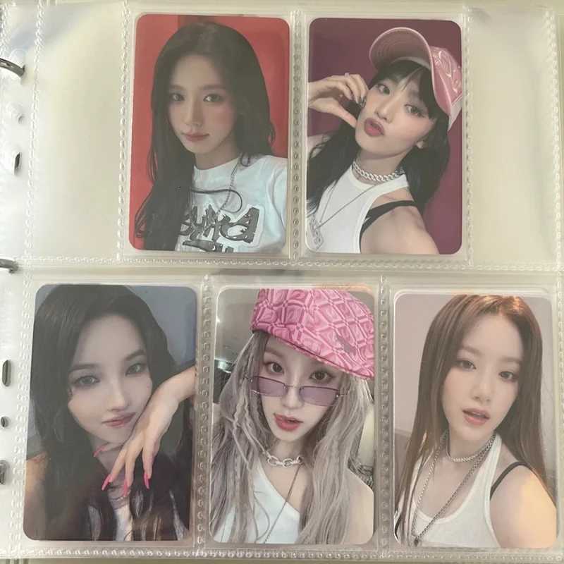 5/6 Pockets Binder Photocards Holder Photo Card Binder Idol Card Collect Book Kpop Photo Album Binder Background Paper Photocard Binder Z250729