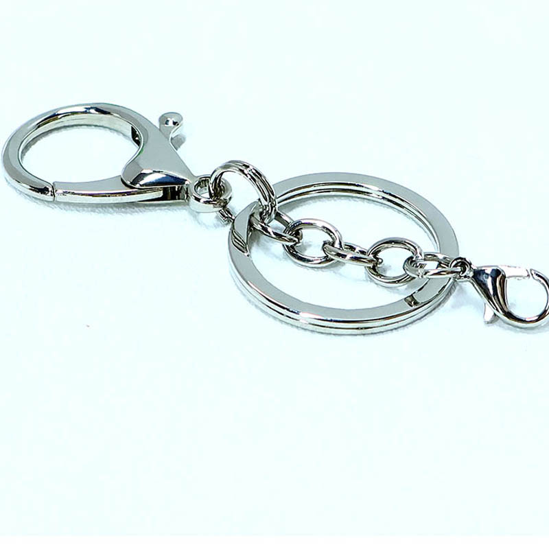 Factory wholesale alloy lobster buckle set of three diy jewelry backpack doll keychain pendant toys hanging jewelry