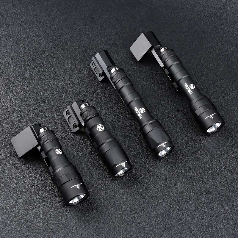 Tactical M300A M300C M300W M600C M600B Thrust Tail Flashlight Sets Extension Stand Suitable for M-LOK KEYMOD Guide Rail Gun Lamp XJ250728