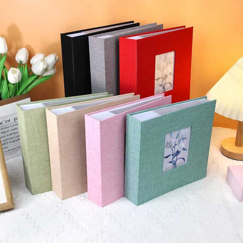 300 Photos of Linen Photo Albums Suitable for 4x6inch Photos Slip-On Picture Albums Suitable for Wedding Baby Family and Anniversary Photo Storage Z25