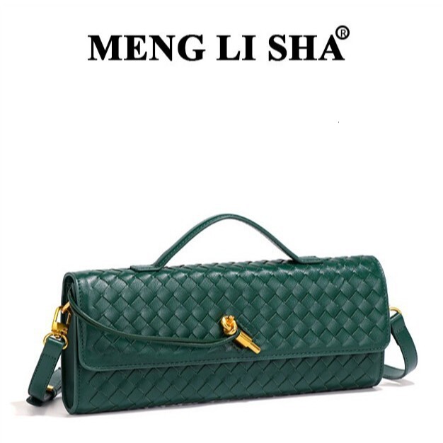 Fashion Handwoven Evening Baguette Organ Horizontal Handheld Shoulder Crossbody Bag ddmymoon