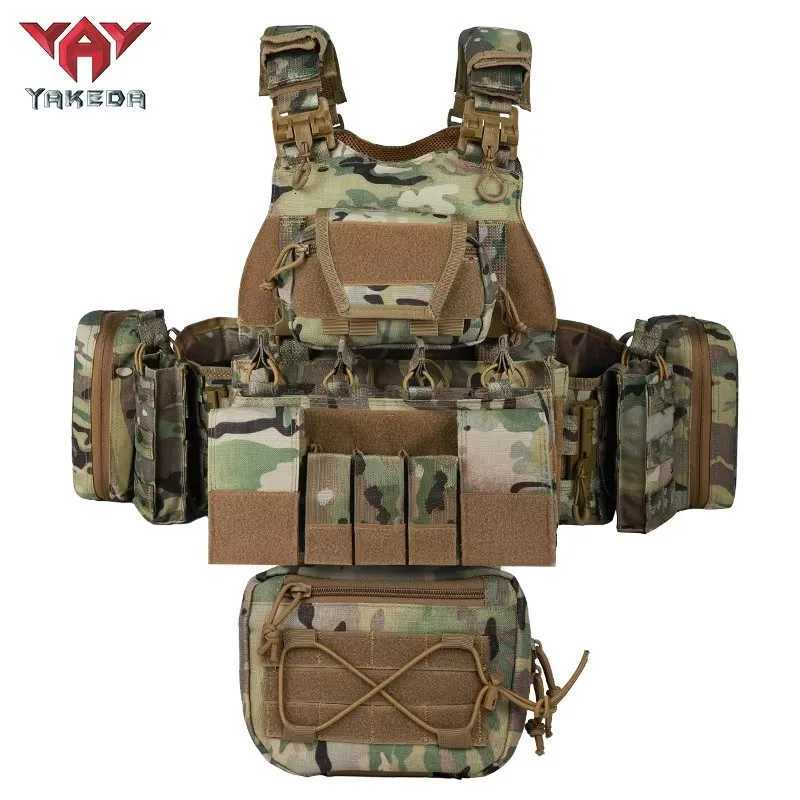 YAKEDA Vest Plate Carrier Chalecos Tactico Quick Release Security Tactical Vest Removable Tactical Vest Z250728