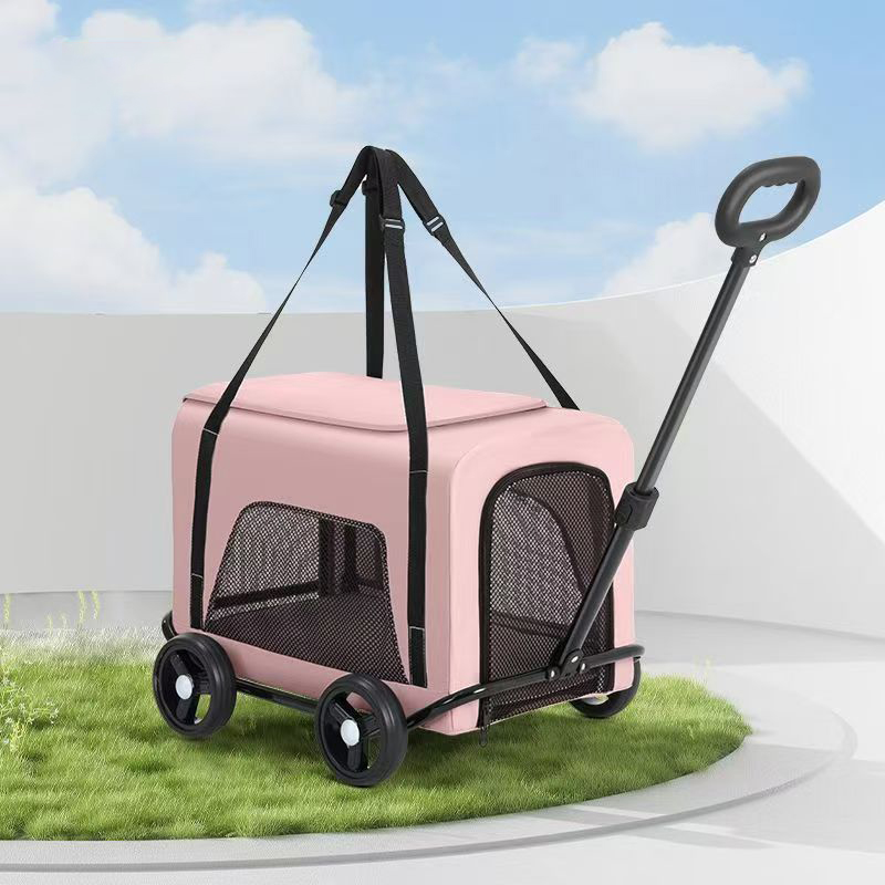 Pet Cart, Dog, Cat, Teddy, Baby Cart, Outdoor Small Trolley, Lightweight and Foldable