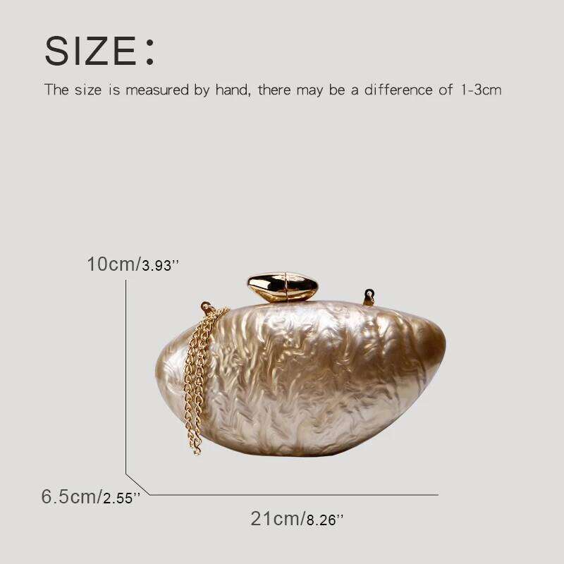 Women's Bags Designer Women's Bags Designer Eggshell Type Acylic Evening Bag Fo Women Designe Handbag Puse New In Mica Textue Sequined Chain