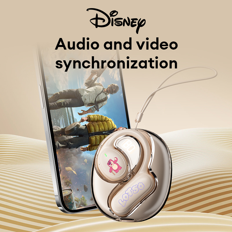 Disney C36 OWS Earhook Bluetooth Headphones High Fidelity Music Earphones Ergonomic Design Gaming Earbuds Winnie the Pooh & Mickey Mouse New