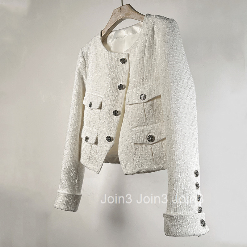 Fashionable and Elegant French Style Tweed Jacket for Women Spring and Autumn New Slim Fit Short Pocket Coat