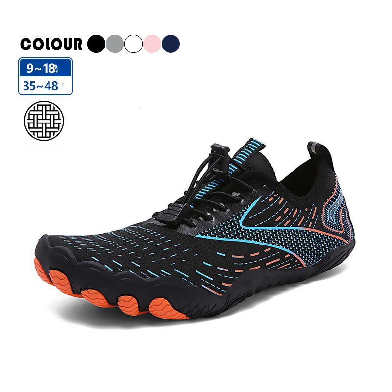 Plus Size Youth Water Outdoor Hiking Trekking Swimming Wading Men Beach Quick-Dry Non-Slip Five-Toe Shoes