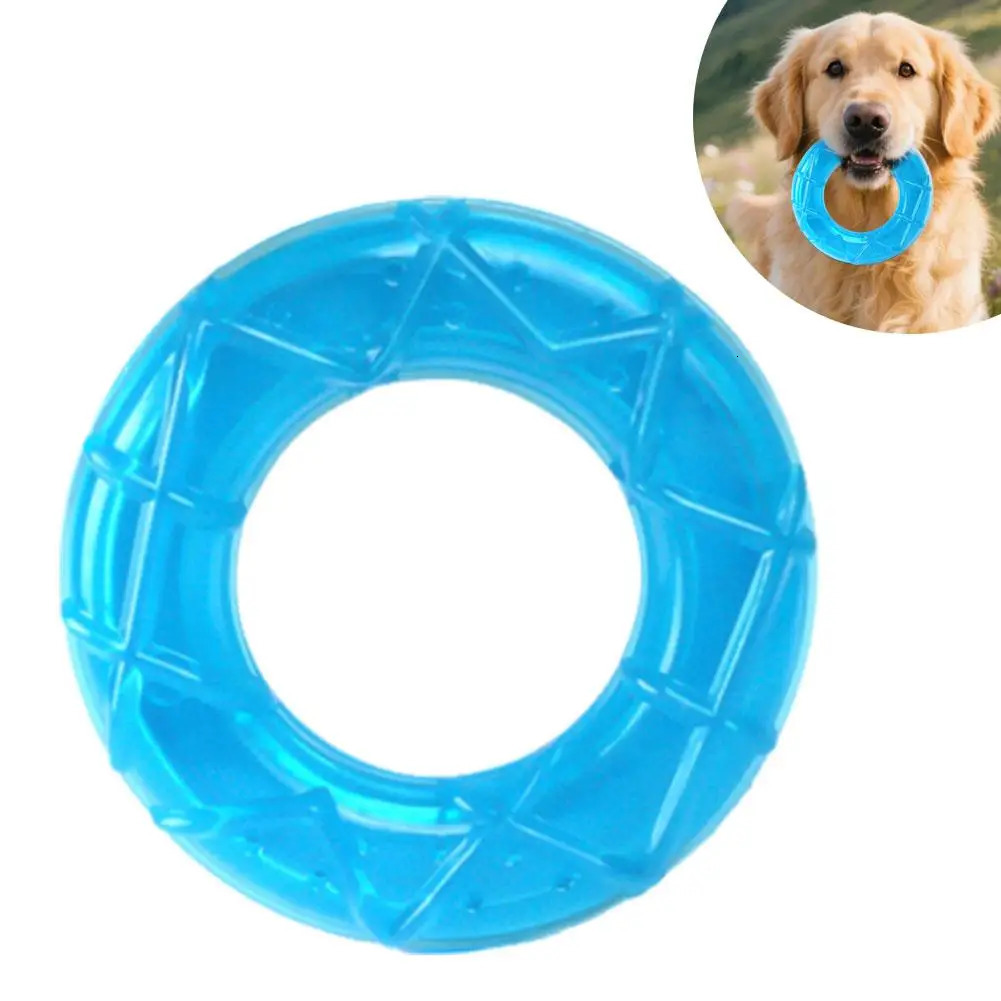 Pet Cooling Chew Toy Summer Ice Cube Freezable Dog Teething for Puppies Training Play Fillable Puppy Rings 250729