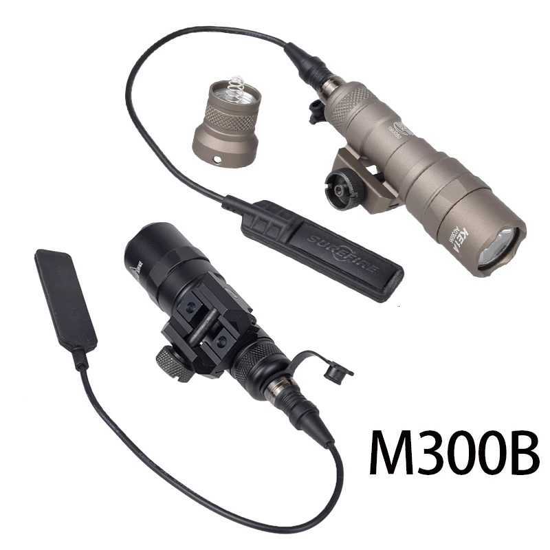 20mm Rail Hunting Airsoft X300/M300/M600 Series Pistol Gun Flashlight US Warehouse Tactical Gear Accessories XJ250728