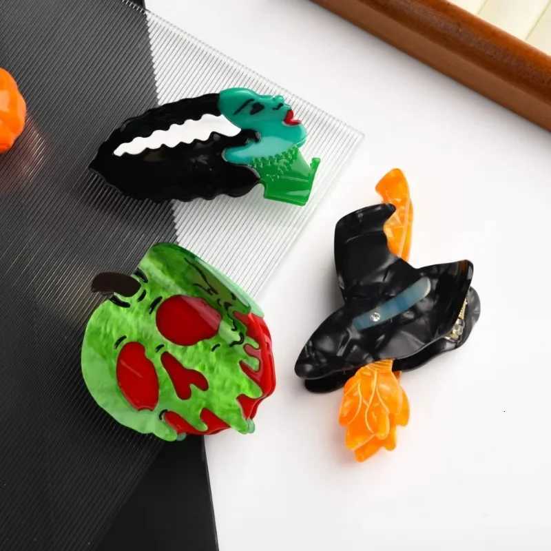 New The Witchs Favorite Hair Claw Halloween Creative Design Acetate Hair Claw Clips Hair Accessories for Women Girls Z250729