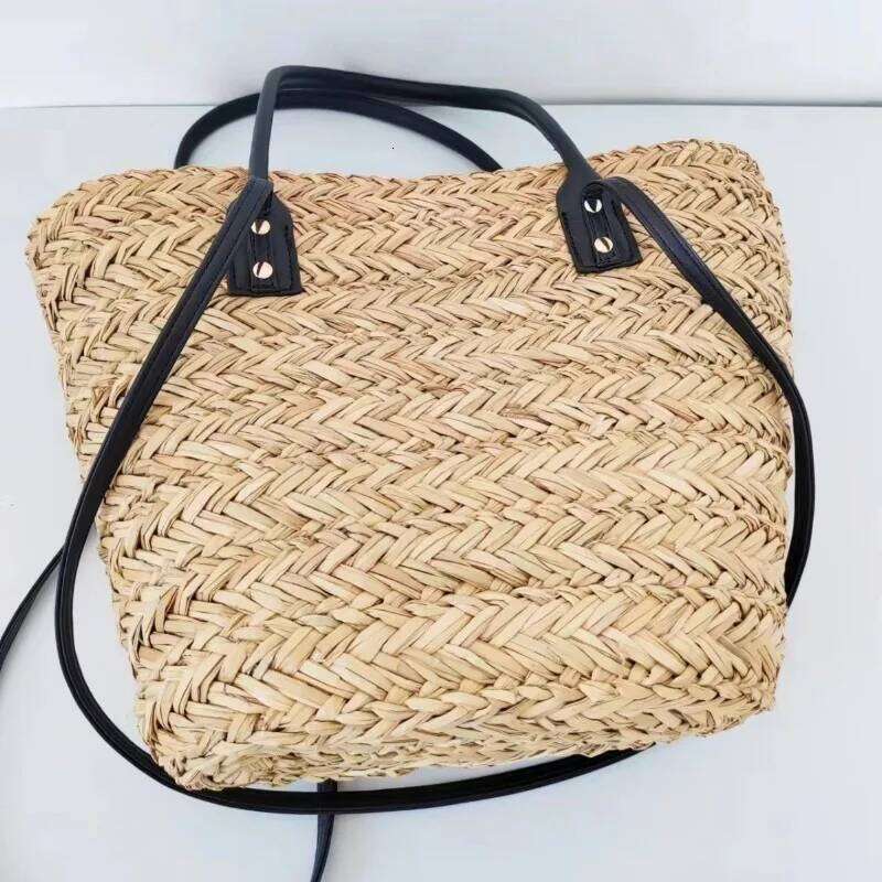 Casual Straw Women's Natural Wicker Woven Tote Handmade Summer Bohemian Rattan Shoulder Crossbody Bag 2025