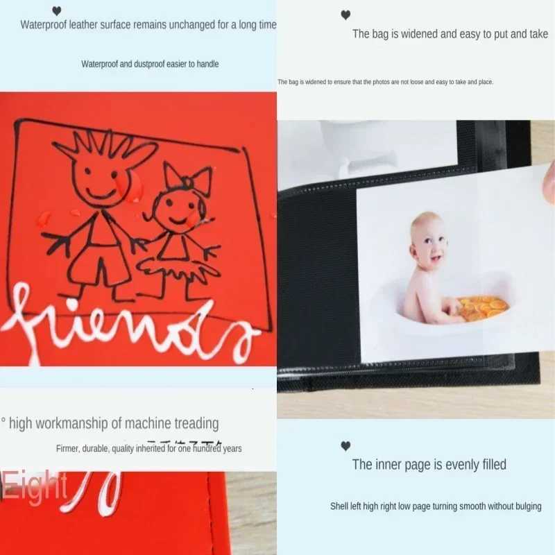 Photocard Holder Big Sh Inch Interleaf Photo Album Autograph Book 100 Pockets Card Binder Pictures Storage Case Christmas Gift Z250729