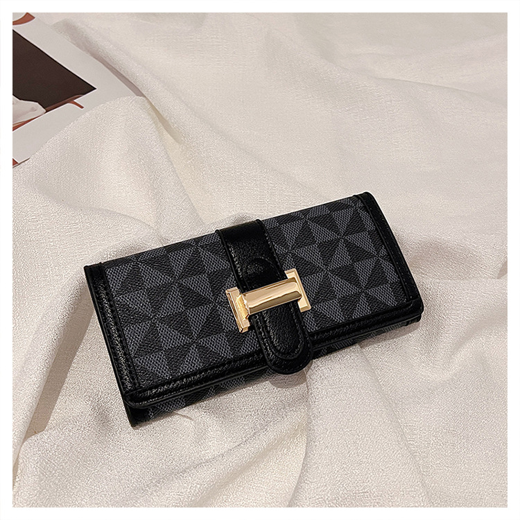 Ladies long purse print classic multi - card card bag ID card holder bag retro wallet 2025s hot