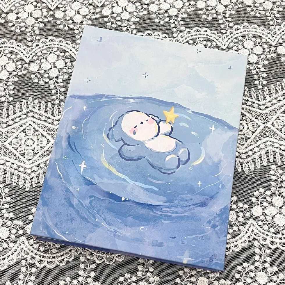 iffvgx Kaii Puppy A5 Binder Photocard Holder Kpop Idol Photo Album Photocards Collect Book Album for Photographs Stationery Z250729