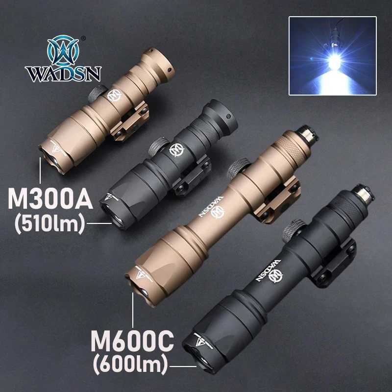 WADSN Airsoft M600C M600 M300 Tactical AR15 Rifle Weapon Flashlight LED Hunting Spotlight SF M300A Gun Lamp R250728