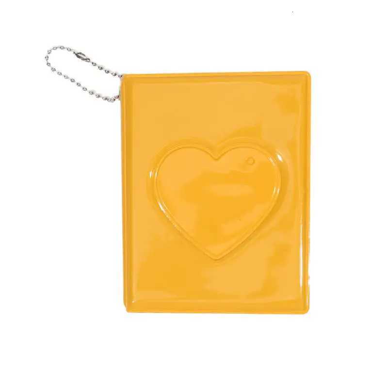 New 3-inch Solid Color Photo Album Love Hollow Photocard Holder with Heart Pendant Kpop Idol Cards Collection Book Album Z250729