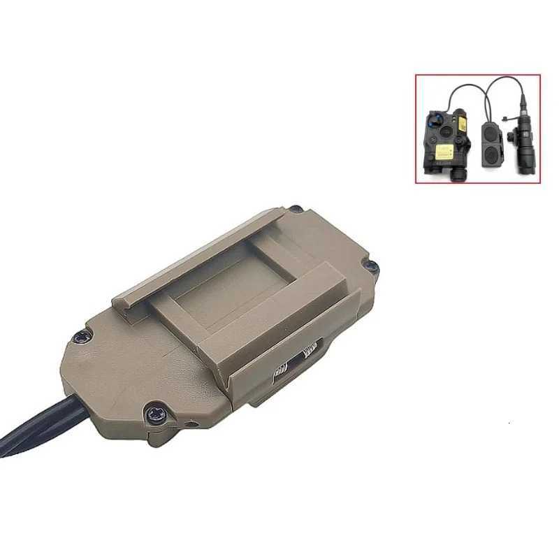 Tactical PEQ 15 Laser Light Switch Double Button M300 M600 PEQ DBAL Flashlight Airsoft Weapons Parts Fit 20mm Picatinny Rail XJ250728