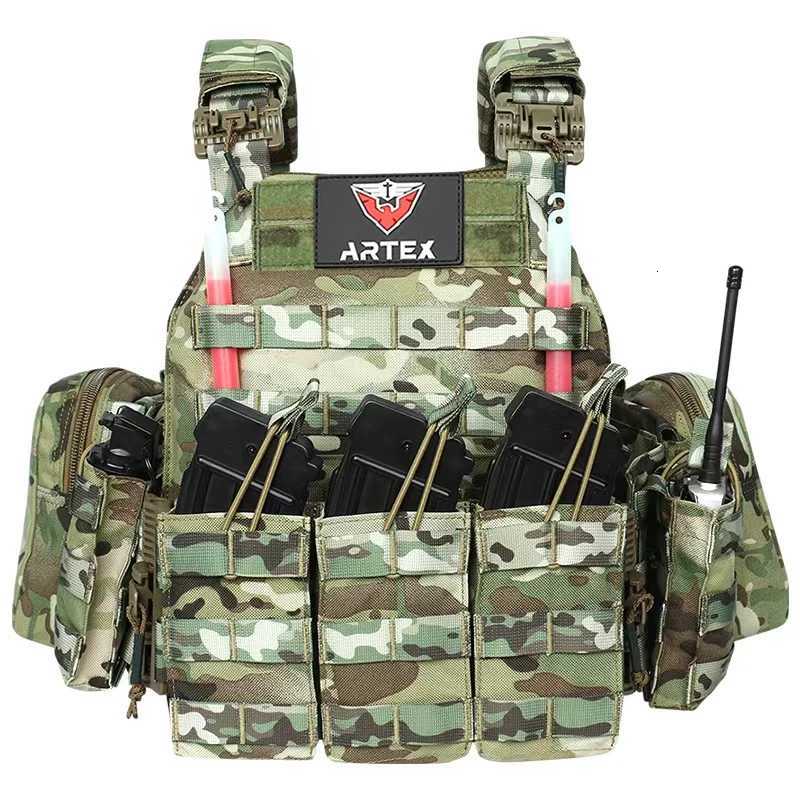 Artex 1000D Plate Carrier Quick Release 6094K Tactical Vest Hunting Vest Protective Adjustable Molle Airsoft Vest Z250728