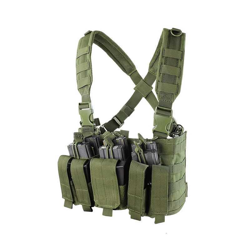 Outdoor Tactical Traning Molle System Light Weight Vest Chest Hanging Protective Gear Z250728