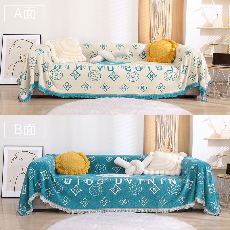 Designer Sofa Covers Blanket Non-Slip Sectional Couch Covers Luxury Cat-Scratch Resistant Sofa Slipcover for Furniture Bed Couch Sofa Large Sizeb Blac