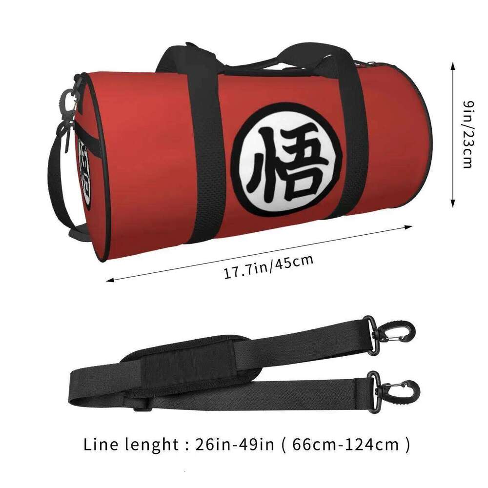 Round Large Capacity Japaness D-Dragon Anime Kawaii Travel Duffel Bag, Handheld travel bag, lightweight storage lage bag