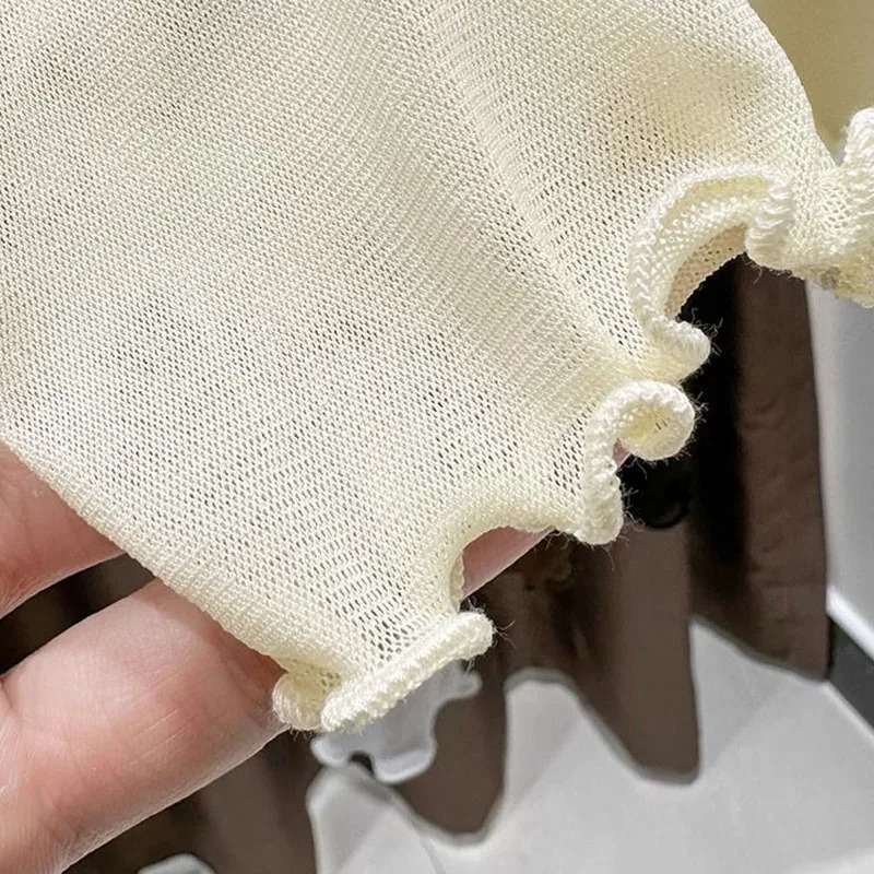 1pcs Spring Autumn Sexy Women TShirt See Through Transparent Mesh Lace Tops Long Sleeve Sheer Slim Ladies RoundNeck TShirt 250729