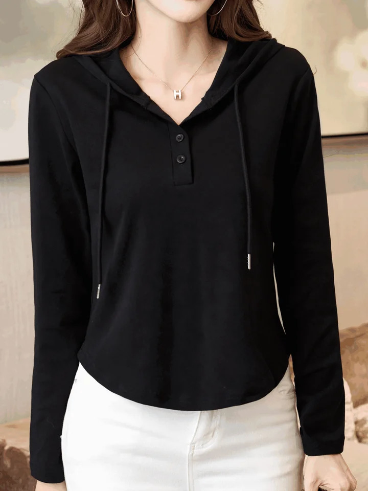 ibrant Solid Color Collared TShirt Soft Breathable Long Sleeve Top for Spring Fall Womens Casual Clothing Comfortable 250729