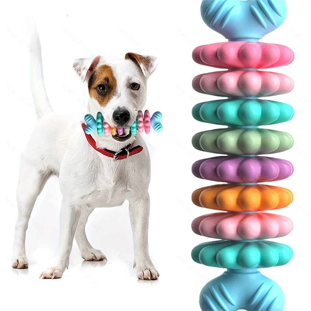 Pet Toys Dog Chew Meaty Bone TPR Type MultiMeat Pieces Bite Resistant Teeth Toy Set Supplies 250729