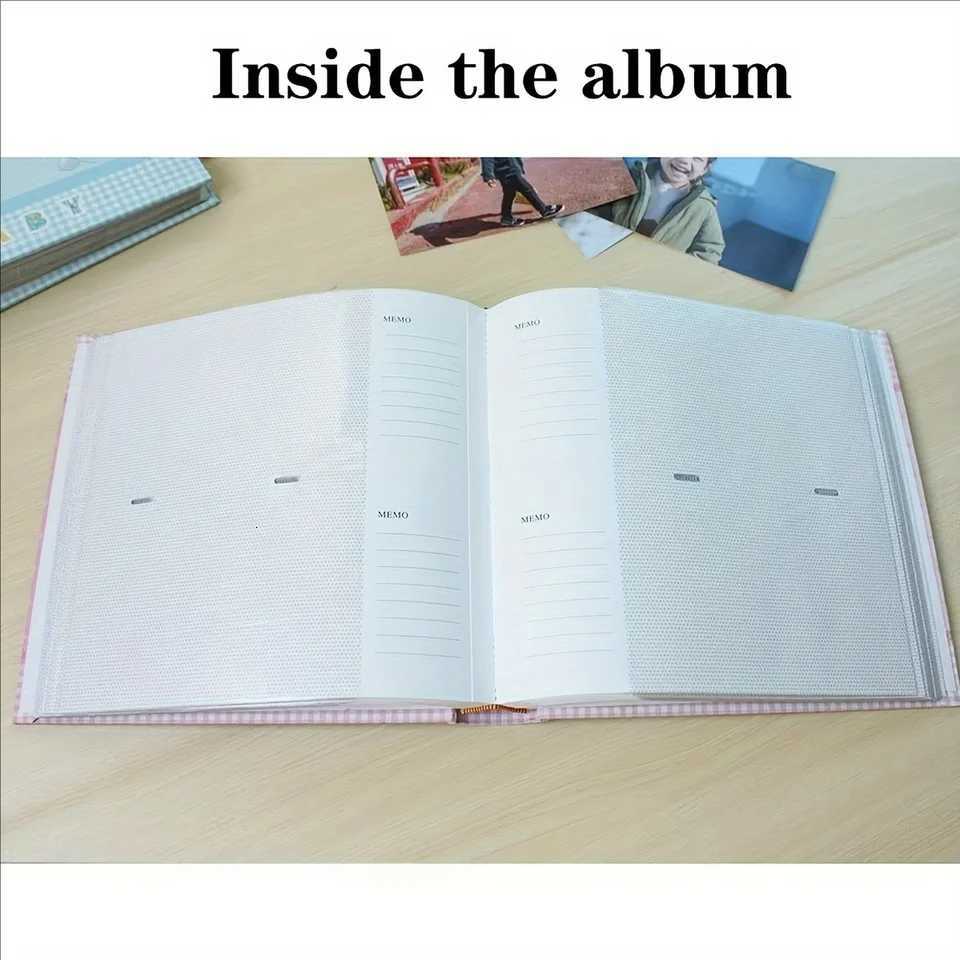 Photo Album with Writing Space 4x6 Photos Hold 200 Family Baby Kids Cute Photo Album with Writing Space Z250729