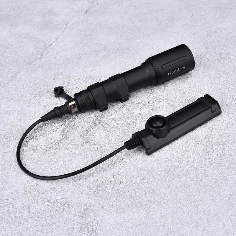 18650 White LED Tactical Scout Light Airsoft Rifle Weapon Flashlight Hunting High Power 1300 Lumens Picatinny Rail R250728