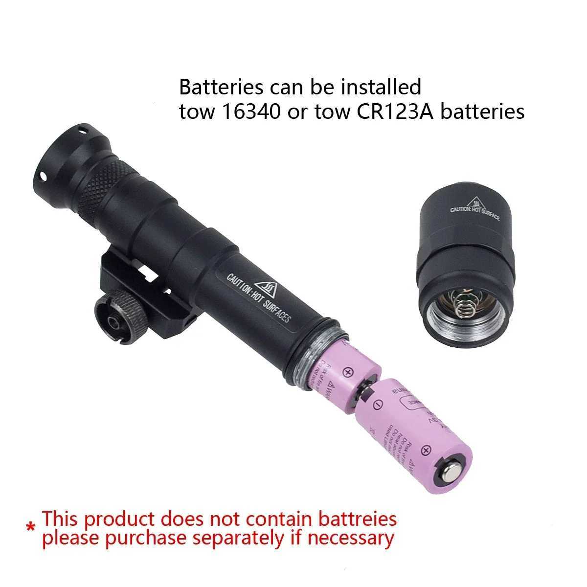 Tactical M600 M600C M600B Rifle Weapon Gun Scout LED Light Fit 20mm Rail Outdoor Hunting Airsoft Powerful Flashlight R250728