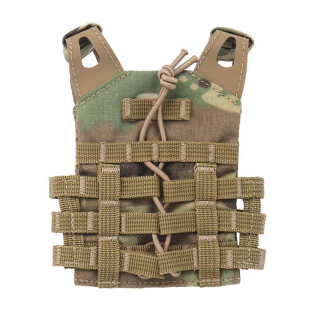 Tactical Beer Bottle Vest Mini JPC Molle Plate Carrier Vest Model Desktop Car Ornaments Pet Cat Vest Militar Fan Creative Gifts Z250728