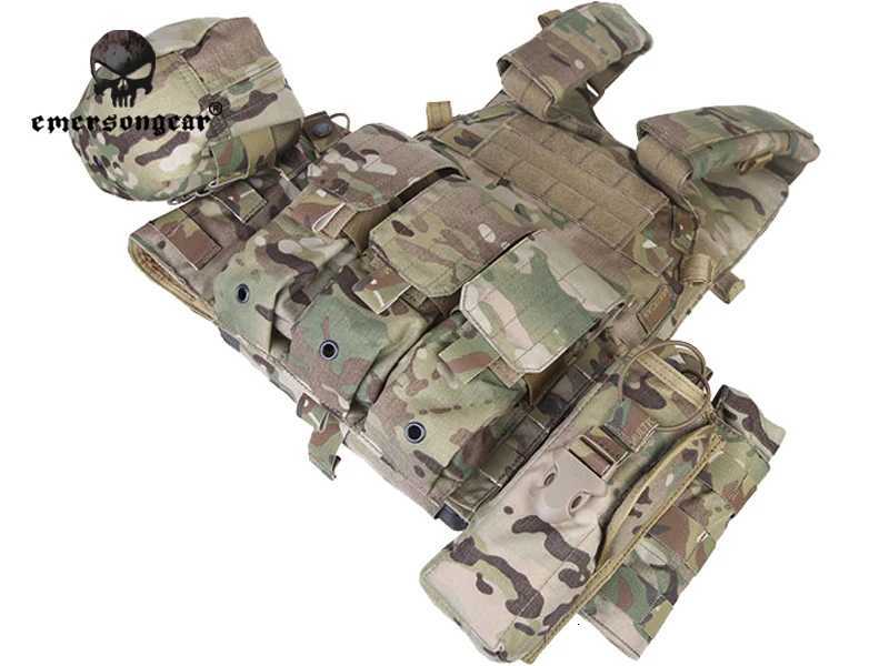 Emersongear LBT6094A Style Tactical Combat Molle Vest with 3 Pouch EM7440 Z250728