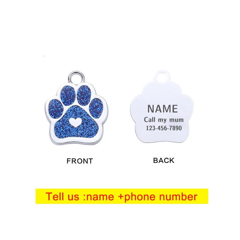 Custom Pet Dog Tag Personalized Cat and Dog Keychain Anti-Lost Pet ID Tag Pendant Pet Supplies Wholesale 250729