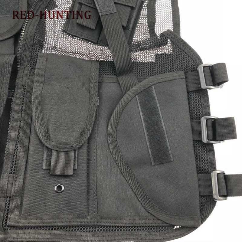 New Army Mesh Vests Tactical CS Combat Vest Mens Hunting Outdoor Black Training Military Vest Z250728