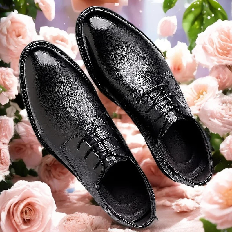 Leather shoes mens business dress casual breathable mens British and Korean version 250725