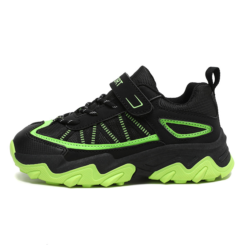 Children's Hiking Climbing Trekking Sports Boys Trendy Breathable Waterproof Non-slip Mid-top Spring Summer Outdoor Shoes