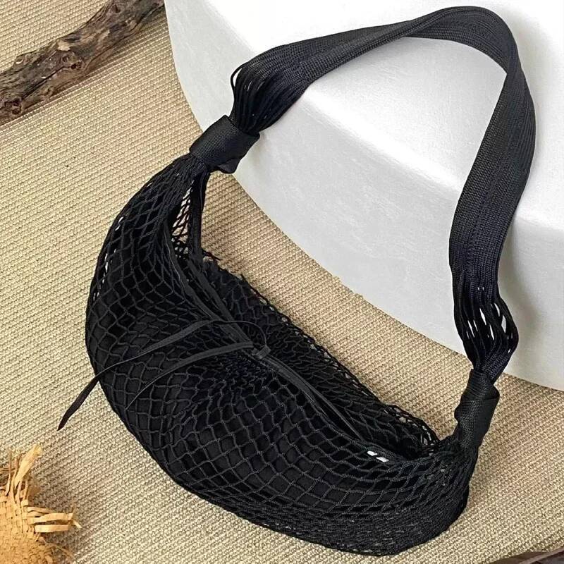 Lem Fortune Croissant Filt Bags for Women Designer Handbags Purses New in Mesh Hollow with Inner Pocket Shoulder high-quality