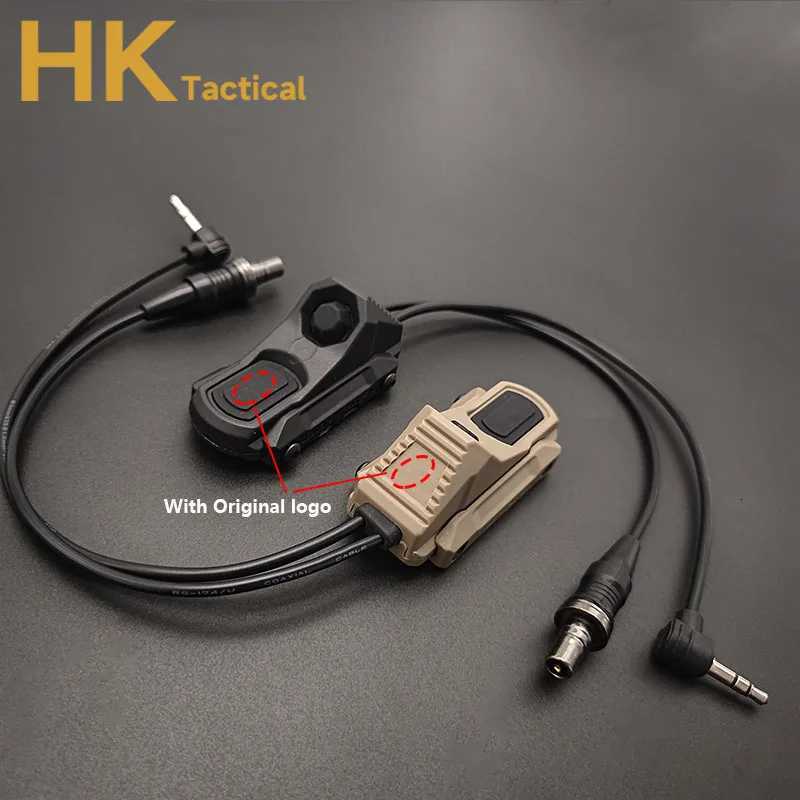 Tactical Axon Pressure Switch Button Remote Dual Function Tail For PEQ-15 DBAL-A2 M300 M600 Flashlight Weapon Scout Light SwitchXJ250728